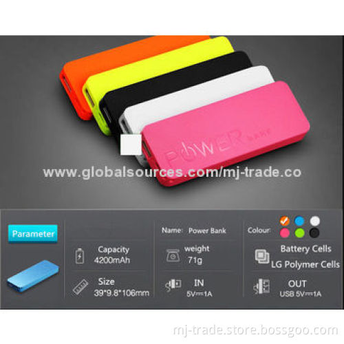 Ultra-thin power bank for MP3, iPhone, Samsung, MP4, iPad